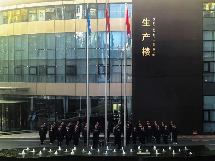 传承劳动精神 凝聚奋进力量 金坦公司举行“五一”升国旗活动
