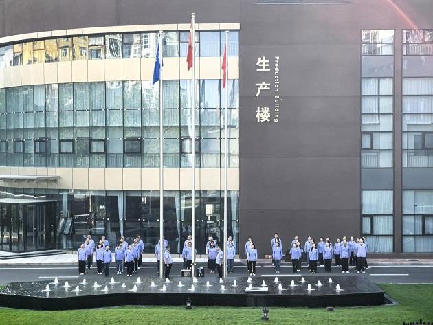 发扬抗战精神 凝聚奋进力量，金坦公司迎国庆升旗仪式